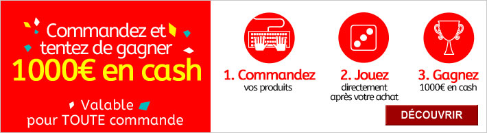 Commandez et tentez de gagner 1000€ en cash ! 