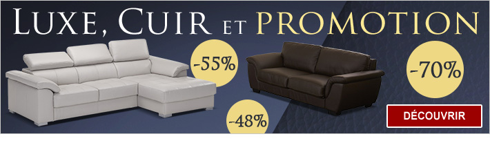 Canapés Luxe Cuir et Promotions